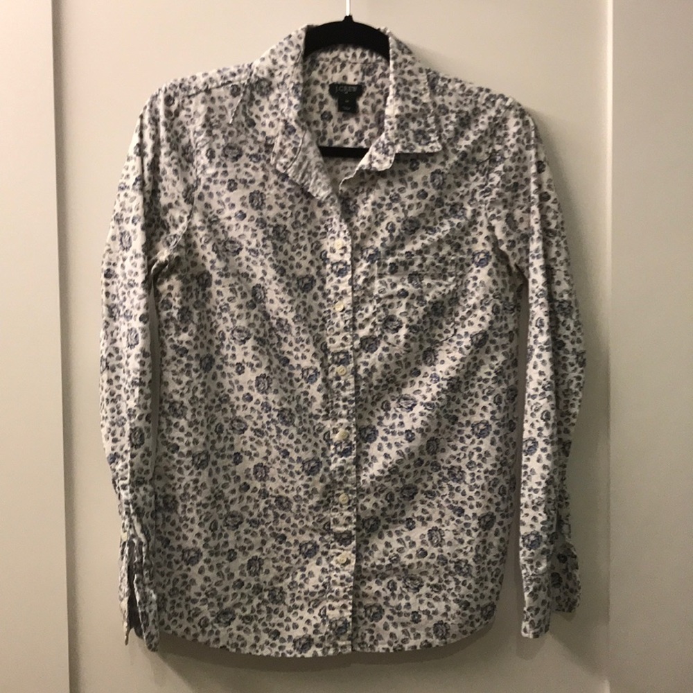 JCrew floral blouse (xs)